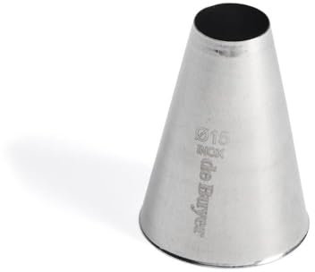 De Buyer Acciaio Beccuccio a Foro Tondo Inox, Diametro cm 1.5, 2111.15N, Inossidabile, 3.6 cm