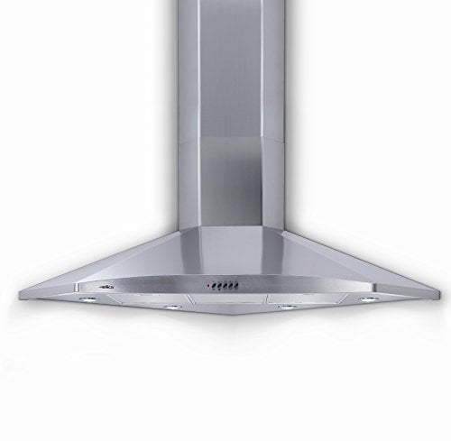 HOTTE DECOR ANGOLO INOX 100 cm, FILTRO A CARBONE
