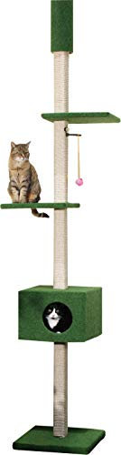 CLEVERCAT Outdoor Kratzbaum Terrasso II, die Umgebung aus luftiger Höhe im Auge behalten