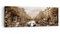 Panorama Bilder auf Leinwand Kanal Fahrräder Amsterdam Zentrum Leinwandbild 90x30cm Wandbilder Dekoration Wohnzimmer Schlafzimmer Klein Wanddeko Bild Wand Kunstdruck Art Wall Decor Canvas AB90x30-2971
