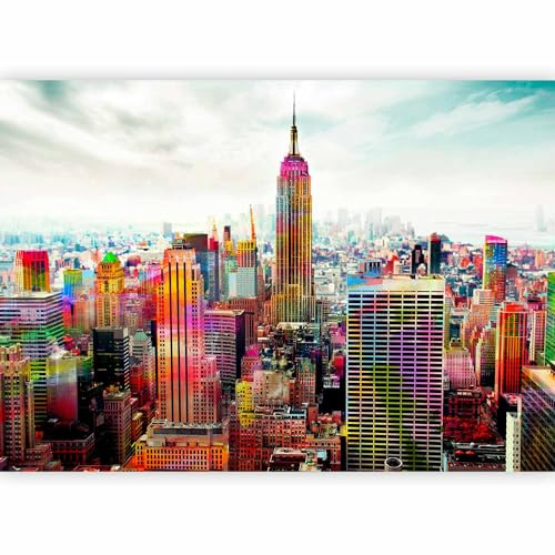 Fotomurale murando Carta da parati 350x256 cm TNT Murale alla moda Decorazione da Muro XXL Poster Gigante Design Carta per pareti city citta New York 10110904-45