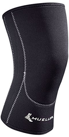 MUELLER Closed Patella Knee Sleeve, LG,Black