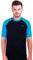 H.MILES Men's Rash Vest Short Sleeve Male Adults Rashguard Swim Base Layer Snorkeling Swimming Surfing Tops Diving Beach T-shirt Black / Blue M