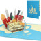 LINPopUp®, LIN17604, 3D POP UP Karte NewYork, Reisegutschein, Pop Up Geburtstagskarte, Klappkarte Geburtstag, Stadtkarte Geschenk Städtetrip New York Amerika USA, N717