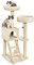 Amazon Basics Grand Griffoir pour Chat avec Deux Plateformes et une Maison, 127 cm de Haut, Plusieurs Niveaux, Beige