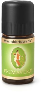 PRIMAVERA Ätherisches Öl Wacholderbeere bio 2 x 5 ml - Aromaöl, Duftöl, Aromatherapie - reinigend, stärkend, anregend - vegan