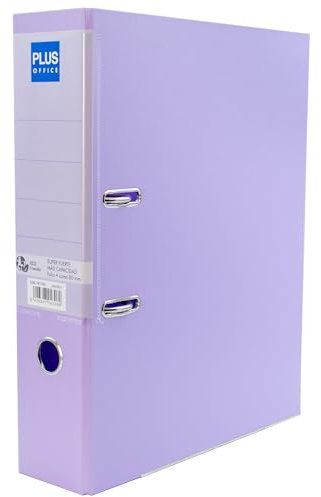Archivador Plus Office Folio Rado de Palanca Super Fuerte Gran Capacidad- Lomo 80 mm. Violeta Pastel.