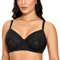 DOBREVA Soutien-Gorge Dentelle Emboitant Minimiseur avec Armatures Femme Noir 100E