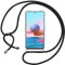 INGE Handykette Kompatibel mit Xiaomi Redmi Note 10/10S, Handyhülle für Xiaomi Redmi Note 10 Hülle Transparent Silikon Hülle mit Einstellbar Kordel zum Umhängen, Stoßfest, Rundumschutz - Schwarz