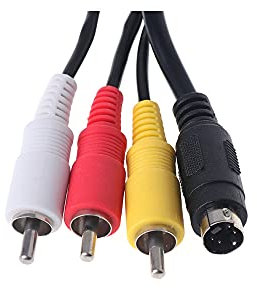 1.5M VMC-15FS A/V TV Out Audio Video Cable Suitable for Sony Camcorder Handycam DCR Series