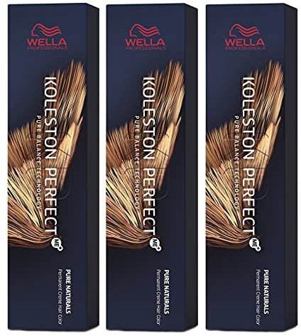 3er Wella Koleston Perfect ME+ 4/3 Mittelbraun Gold 60 ml