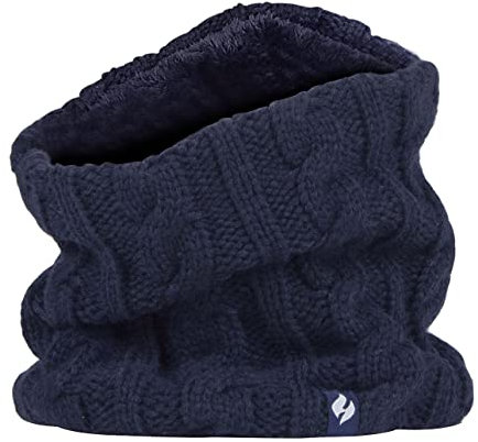 HEAT HOLDERS - Women's Thermal Winter Neck Warmer - 3.5 tog - One size (Navy)
