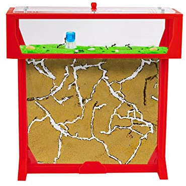 Anthouse - Natürliche Ameisenfarm aus Sand | T 3D Set Big 25x20x1,5 cm Rot | Inklusive Ameisen