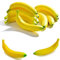 LATRAT 10 pezzi di banana artificiale realistica, decorazione artificiale a banana, frutta finte, feste, festival