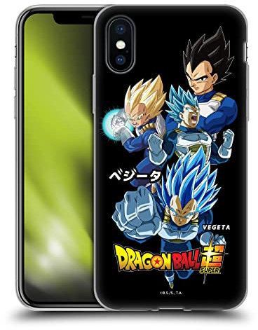 Head Case Designs Officially Licensed Dragon Ball Super Vegeta Universe Survival Characters Gel Case [Military Grade Protection] Compatible with Apple iPhone X/iPhone XS and Compatible with MagSafe