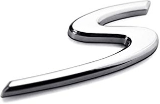 S Sport Logo Kofferraum Tür für Porsche Cayenne Panamera, Hinten Koffer Mit Wappen Hinten für Porsche 911 970 971 9YA (S-Silber)