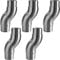 5 x Edelstahl Rohrbogen verdrehbar Ø 42,4 mm Handlauf Geländer Eckverbinder
