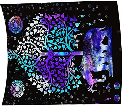 DECHOUS Wandkunst Elefanten-wandteppich Fototapete Hintergrund Stranddecke Heimdekoration für Büro Wohnung