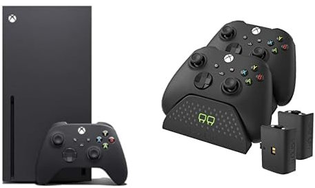Xbox Series X + Venom Twin Charging Dock with 2 x Rechargeable Battery Packs - Black (Xbox Series X & S/Xbox One)