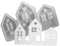 Moule en silicone Zasdvn - Maison - Moule à couler - Silicone - Décoration de la maison