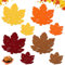 Lets Joy Ahornblatt Tischsets, Ahornblatt Untersetzer, 16 Stück Thanksgiving Platzdeckchen Set, Filz Platzdeckchen Set, Untersetzer Dekorationen Party Tisch Thanksgiving Herbstzeit Dekoration