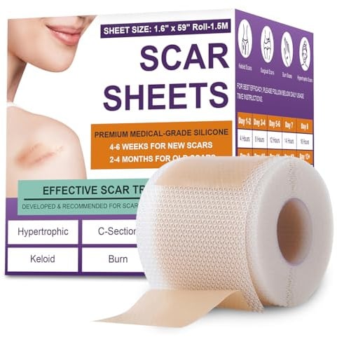 Feuilles de cicatrices en silicone, ruban de cicatrices en silicone, ruban de cicatrices pour cicatrices chirurgicales, bandes de retrait de cicatrices en silicone pour chirurgical, césarienne, pli