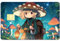CREATCABIN Anime Kreditkarten Skin Debitkarten Aufkleber Keine Blasen Schmaler Kleiner Chip Cartoon Personalisierter Schutz Für Bankkarten Aufkleber Abnehmbare Transportkarte Pilz 18.6x13.7cm