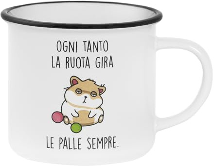 OPS - Hamster-Tasse, personalisierte Tasse mit Aufdruck und Zitat, originelle Geschenkidee für Weihnachten, Geburtstag oder andere Anlässe, inklusive Geschenkverpackung, Fassungsvermögen 325 ml, 12,5