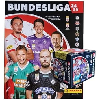 Panini Bundesliga Österreich Sticker 2024/25 / 1x Stickeralbum + 1x Display je 50x Stickertüten
