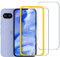 iVoler 3-in-1 Pezzi Pellicola Vetro Temperato per Google Pixel 9a, Strumento di Installazione Incluso, Pellicola Protettiva Protezione Schermo Anti Graffio
