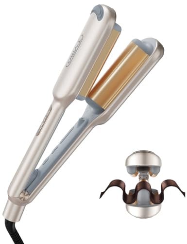 TYMO ROVY Compact Welleneisen für haare, Lockenstab große Locken geeignet für Anfänger, Sofortiges Wellen, 25mm Ionen Hair Curler für kurze Haare mit 4 Temperaturen LED-Anzeige, Anti-Verbrennung, Gold