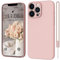 ORDA for iPhone 13 Pro Case Silicone Ultra Slim Soft Gel Rubber Cover for iPhone 13 Pro Phone Case Thin Anti-Scratch Microfiber Lining Compatible for 6.1 Pink