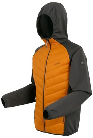 Regatta Andreson VIII Hybrid Softshelljacke | Steppjacke für Herren sehr leicht, Größe:3XL, Farbe:Orange