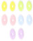 10 pezzi di gomme per matite e penne a firma da cancellare bambini gadget, colorate molto leggere facili trasportare.