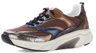 Gabor Damen Low-Top Sneaker, Frauen Halbschuhe,schnürschuhe,Business,Freizeit,straßenschuhe,Strassenschuhe,Bronce/Kupfer/Zimt k.,35,5 EU / 3 UK