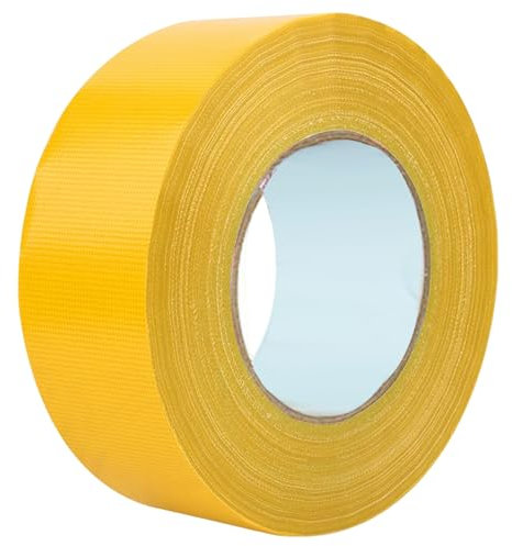Huraoerrrr Pickleball Court Tape, 2inx164ft Starkes Klebstoff wasserdichtes Klebeband für Outdoor -Basketball Badminton Tennis Fitnessstudio, Gelb, Gelb
