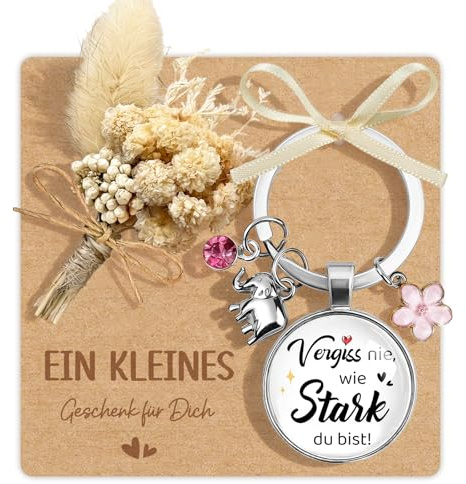 Geschenke für Frauen Beste Freundin, Geburtstagsgeschenk für Frauen, Schlüsselanhänger Mutmacher Gute Besserung Geschenke, Kleine Geschenke für Frau Freundin Mama Schwester Kollegin
