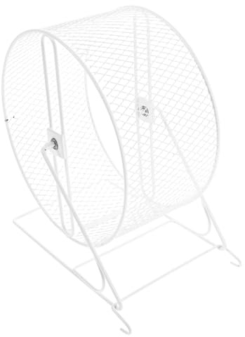 Yardwe Silent Pet Exercise Running Wheel for Hamster Mouse Gerbil Metal Iron Wire Roller Quiet Indoor Outdoor Small Animals Toy