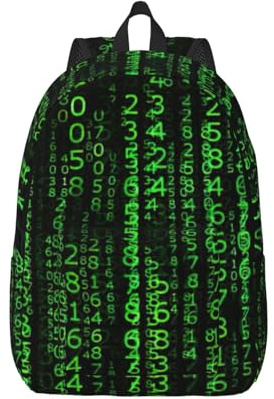 Hacker Era Canvas-Rucksack, Laptoptasche, verstellbare Riemen, Vintage, Freizeit, Schule, Reisen, Outdoor, Arbeit, Camping, Schwarz , S