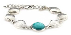 QOSS Armband JADE silber turquoise