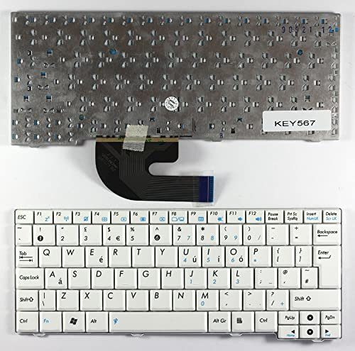 Asus V091962BK1 Laptop-Tastatur, UK-Layout, Weiß