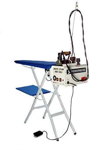 Sistema de planchado industrial británico Magpie por Speedypress – 5 litros de caldera, vacío y tabla de planchar con calefacción y plancha