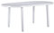 RESOL Brava Mesa de Comedor de Jardín 180x90 Rectangular | 6 Personas | con Agujero para Sombrilla | Protección UV para Uso Exterior en Patio, Terraza o Porche - Color Blanco