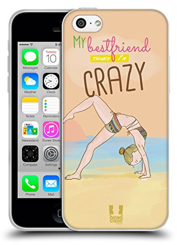 Head Case Designs Aztec My Bff Cases Soft Gel Case Compatible With Apple iPhone 5c