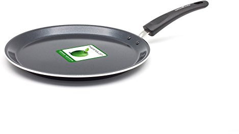 GreenChef Essentials Poêle à Crêpes Antiadhésive 28cm sans PFAS, Noir