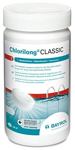 Bayrol E-Chlorilong Classic 1 kg Chlortablette 250 g zur Dauerdesinfektion