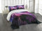 ABAKUHAUS Platz Tagesdecke Set, Nebula Cosmos Bild, Set mit Kissenbezügen Klare Farben, für Doppelbetten 220 x 220 cm, Lila Blau