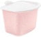 Koziol BIBO ORGANIC Biomülleimer Küche 3L (organic pink), Komposteimer mit Deckel, Bio Mülleimer für die Küche, geruchsdicht & abwaschbar, Klappdeckel abnehmbar, klein & spülmaschinenfest