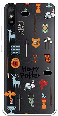 Schutzhülle für Xiaomi Redmi 9A – Redmi 9AT Offizielle Harry Potter Harry Ikone Schutzhülle für Xiaomi aus flexiblem Silikon, offizielles Lizenzprodukt von Harry Potter