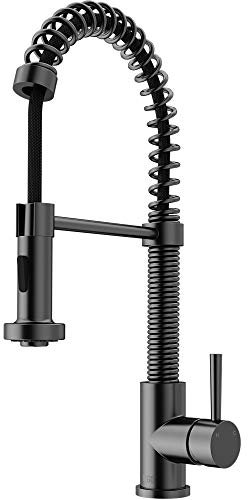 VIGO Edison VG02001GB Küchenarmatur mit einem Griff, ausziehbar, 48,3 cm, Graphitschwarz